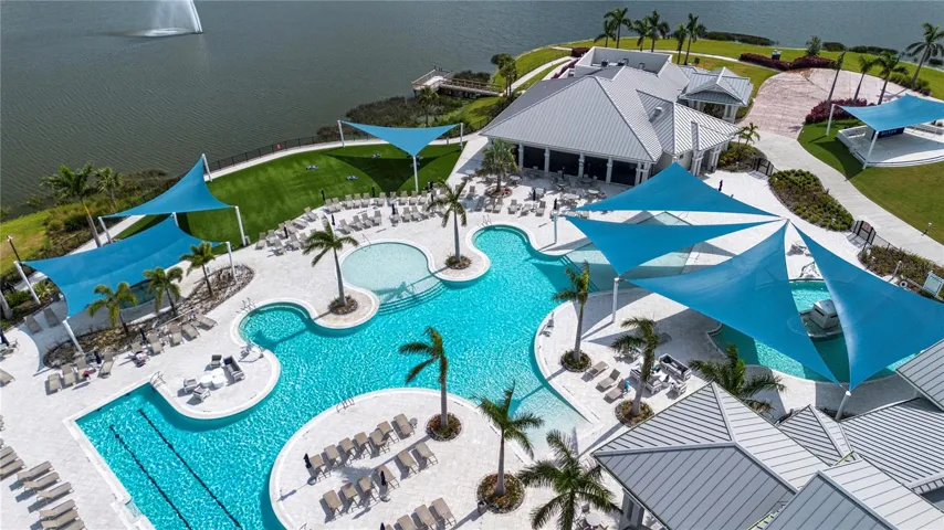 Amenity Center and clubhouse arial view