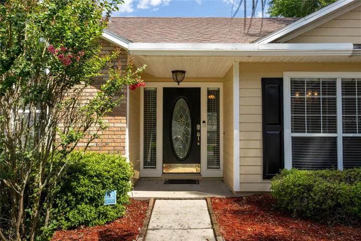 Front door - faces east