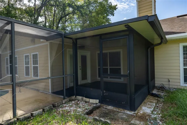 Back Screened Porch - attached to pool