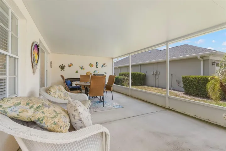Screen enclosed lanai