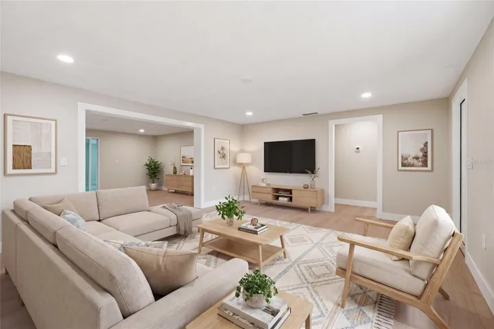 Livingroom virtually staged