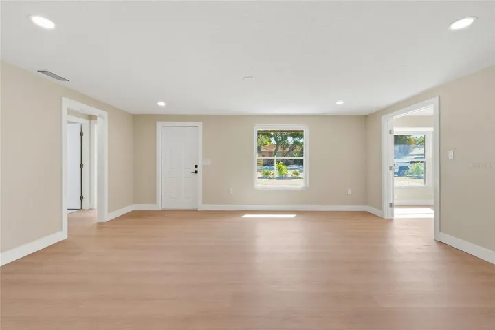 front livingroom looking out toward front door