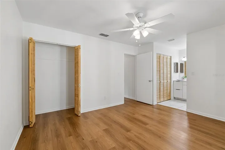 Primary bedroom has 2 closets