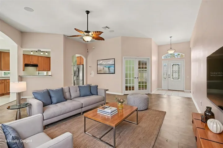 Virtually Staged.  GREAT ROOM