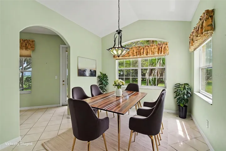 Virtually Staged.  DINING AREA