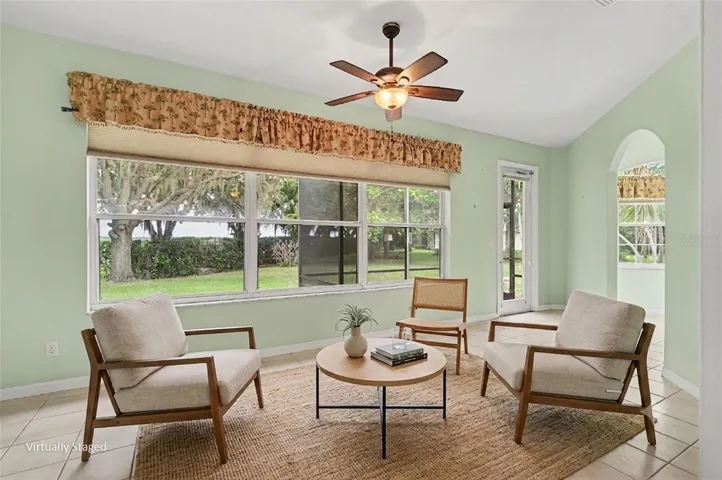 Virtually Staged.  FLORIDA ROOM