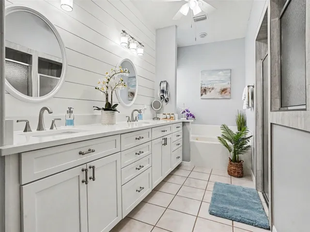 Primary Bath.  Beautiful walk-in shower. Must see!!