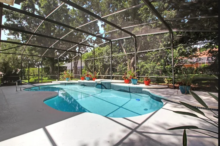 enclosed pool resurfaced