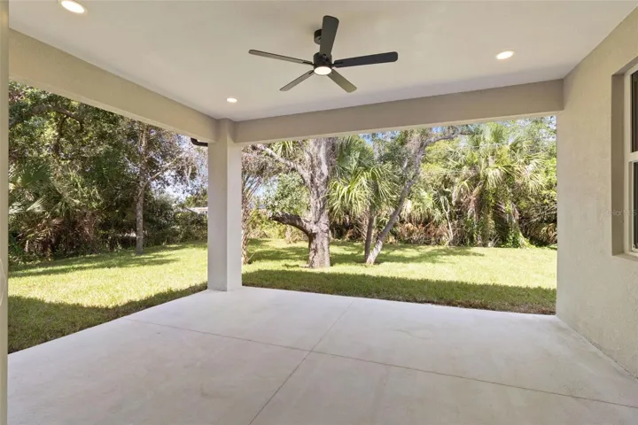 Large covered patio