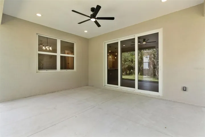 Large covered patio