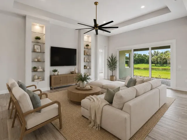 Enhanced with AI virtual staging to help illustrate potential furniture placement and scale. All furnishings and decor are digitally rendered.