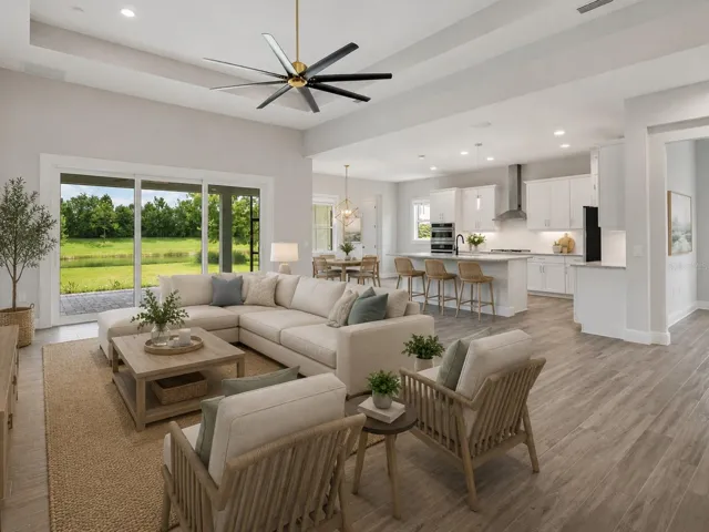 Enhanced with AI virtual staging to help illustrate potential furniture placement and scale. All furnishings and decor are digitally rendered.