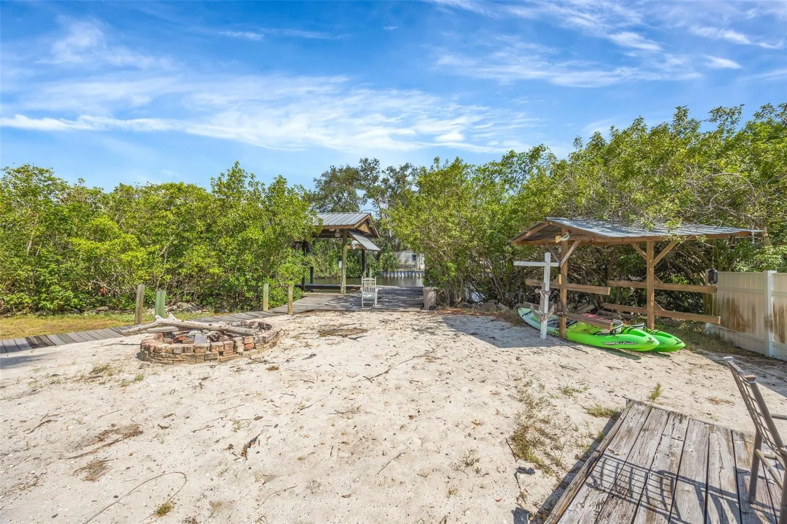 Fire pit area