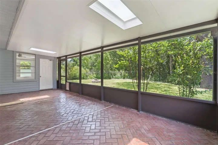 Enclosed back porch
