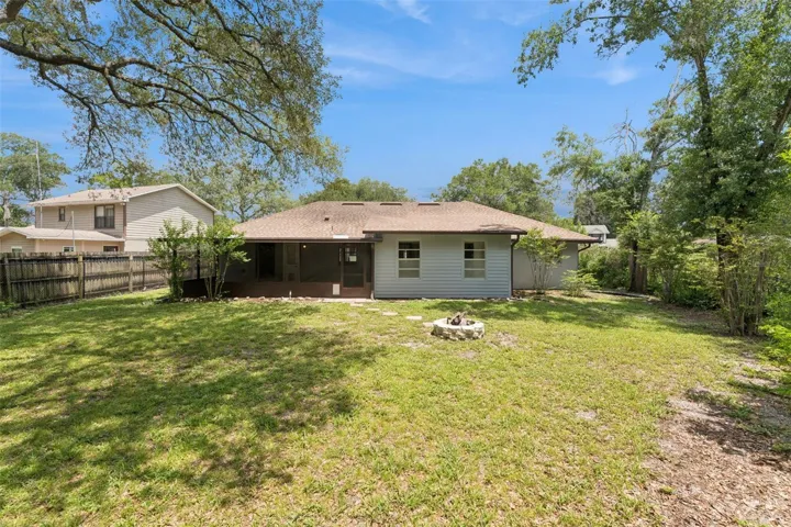 Large fenced back yard