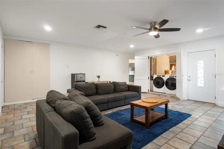 Bedroom 4 - FLEXIBLE!!  Game room, office with a separate door, multi-generational living, or if zoning allows, minor modifications can turn it into an income producing studio