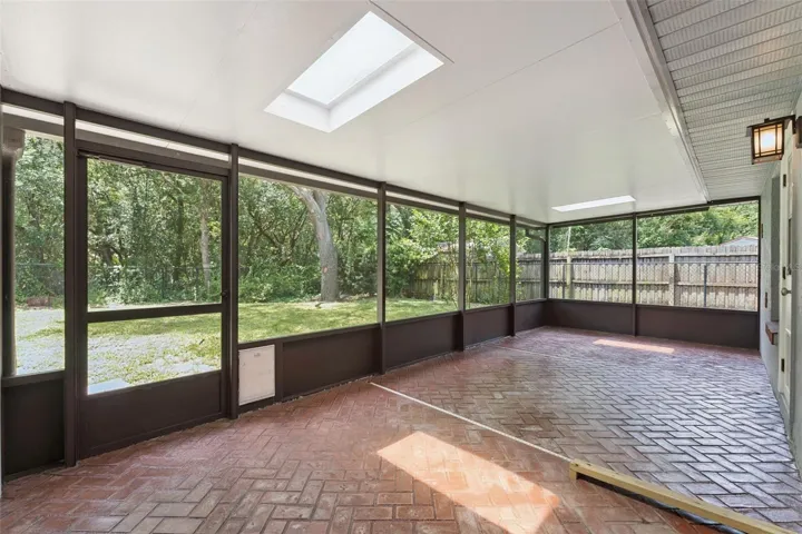 Enclosed back porch
