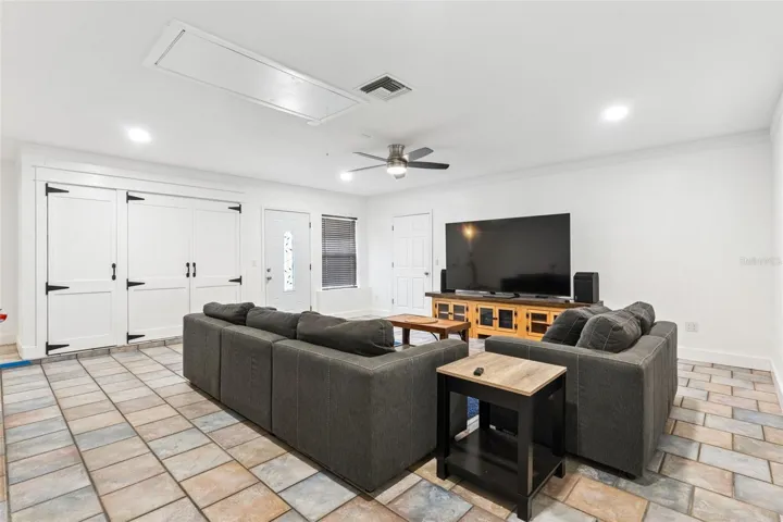 Bedroom 4 - FLEXIBLE!!  Game room, office with a separate door, multi-generational living, or if zoning allows, minor modifications can turn it into an income producing studio