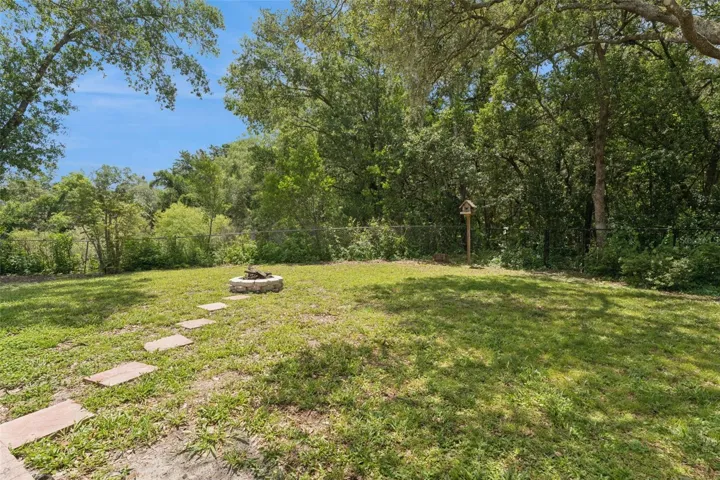 Large fenced back yard