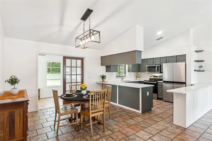 Kitchen, dining room