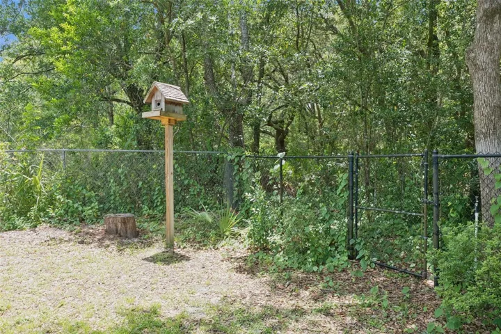 Large fenced back yard