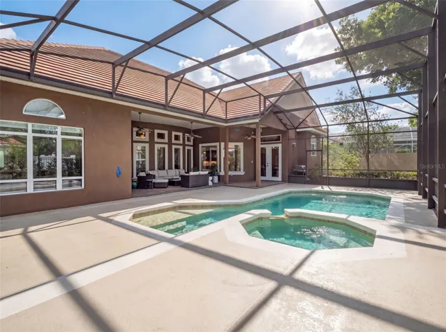Screened Pool Deck & Outdoor Living Area