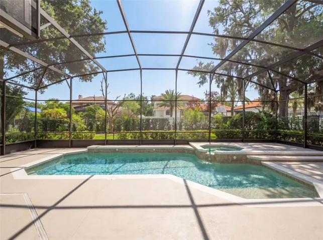 Expansive Screened-In Pool & Patio