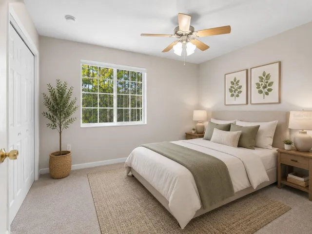 Virtually Staged- Bedroom Two