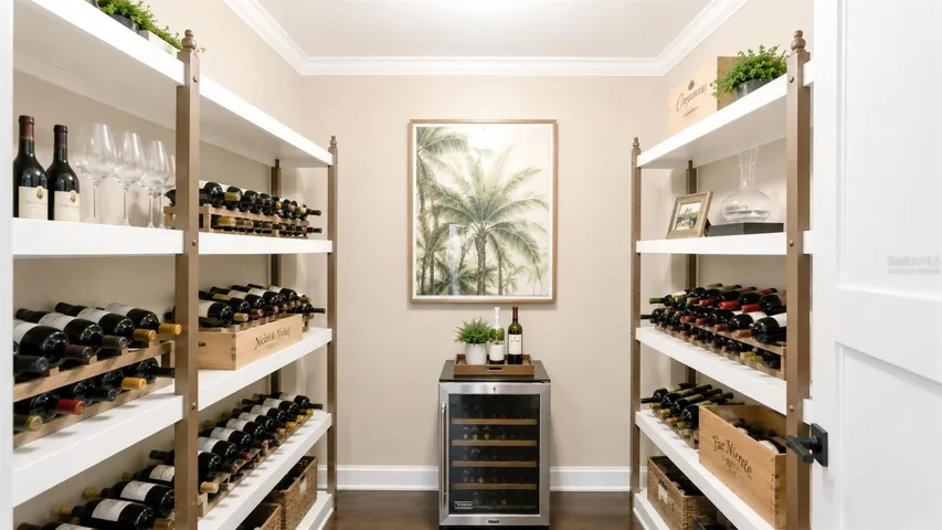 Utility Room Virtually Staged - Off the Family Room. Use for wine, crafts, kitchen storage. Air Conditioned