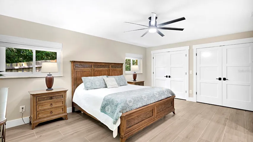 Double Closets with build in closet system