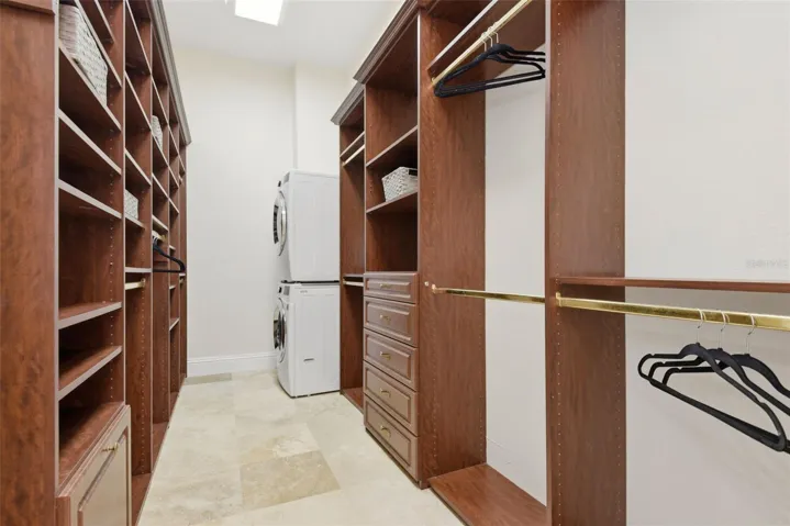1 of 2 Primary Closets w/Washer and Dryer