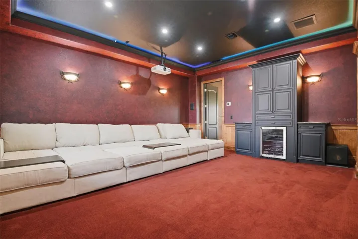 Upstairs Media Rm with half bathroom