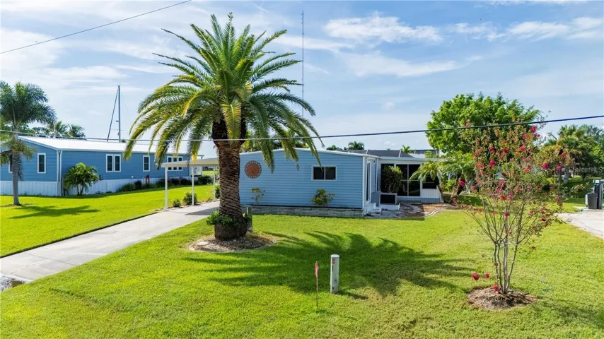 Home, yard, carport