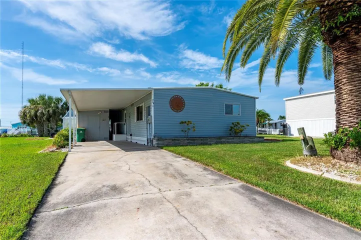 Home, yard, carport