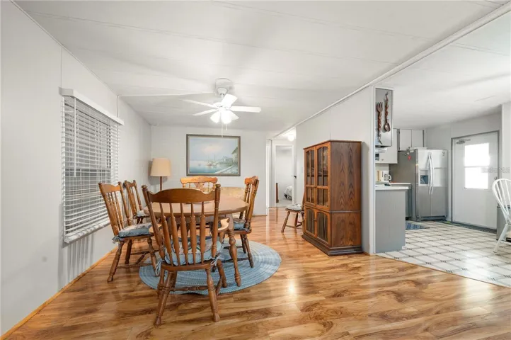 A more formal eating space