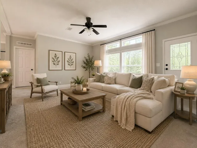 Living - Room has been virtually staged