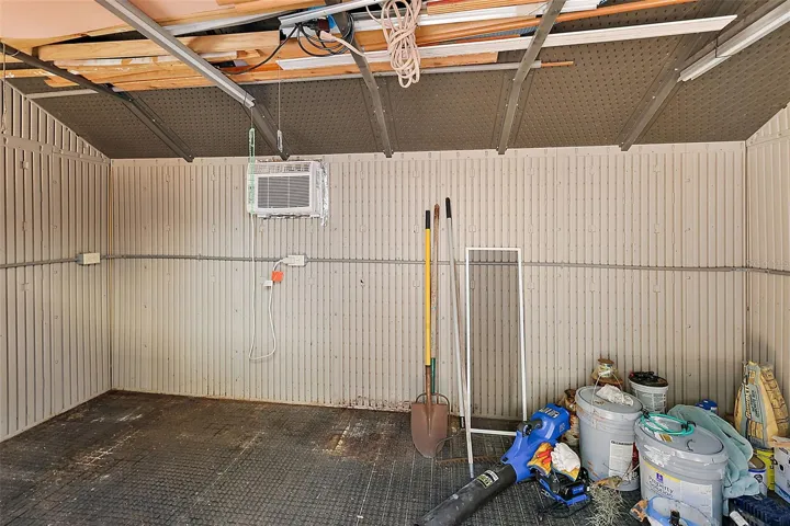 interior of storage unit
