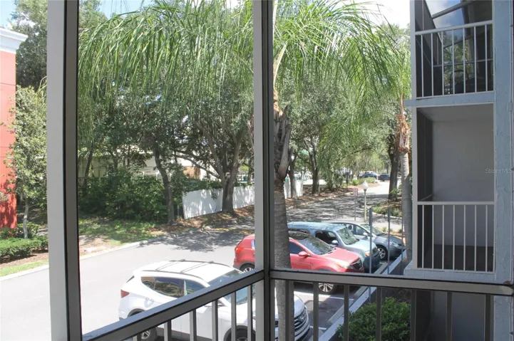 Primary Screened Balcony View