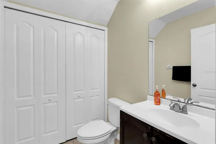 Downstairs bath/laundry closet
