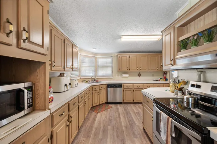 Large kitchen with TONS of cabinet space