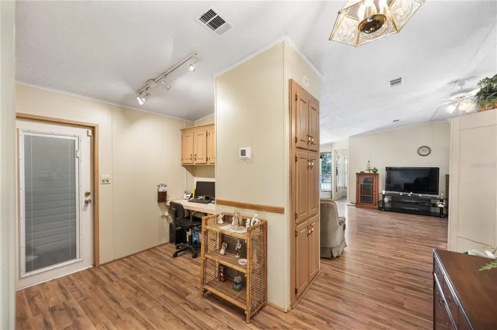 Office nook with entrance to Florida room/chairlift
