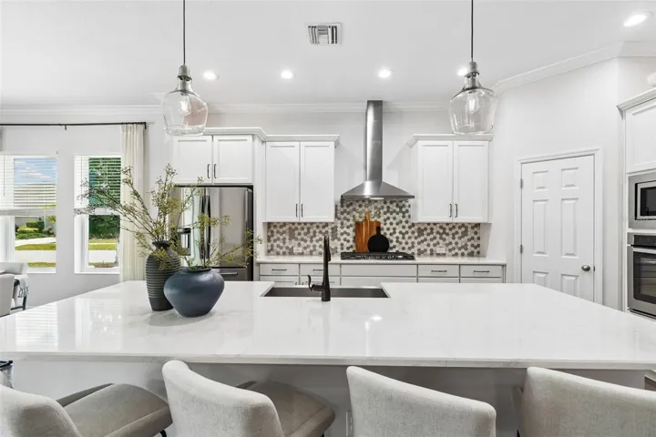 Kitchen with walk-in pantry