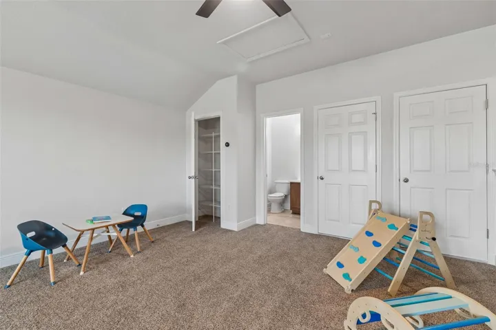 Bonus room with closet & half bath