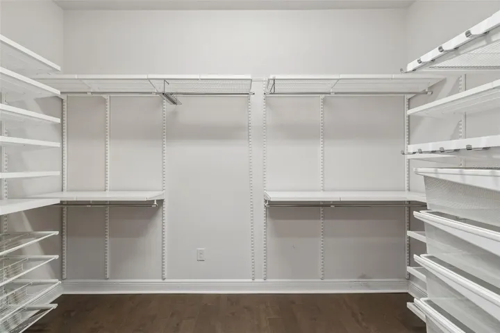 Left side closet