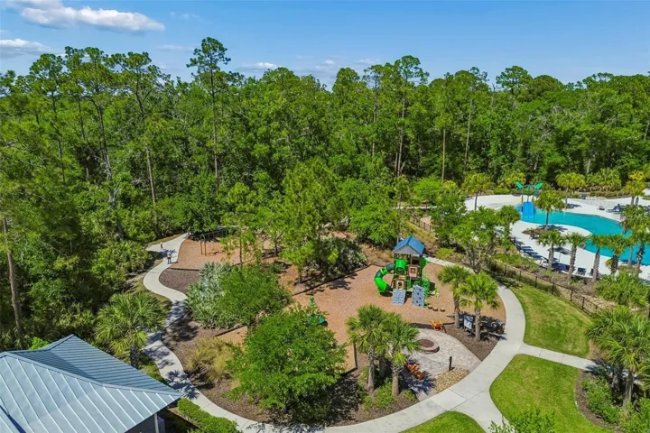 Playground 1 and pool at clubhouse