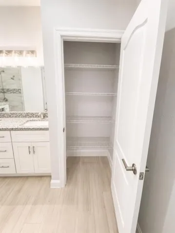 Master Bathroom with Linen Closet