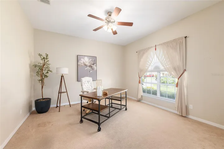 Office or bedroom 4 at from of home when you first enter the home to the right.