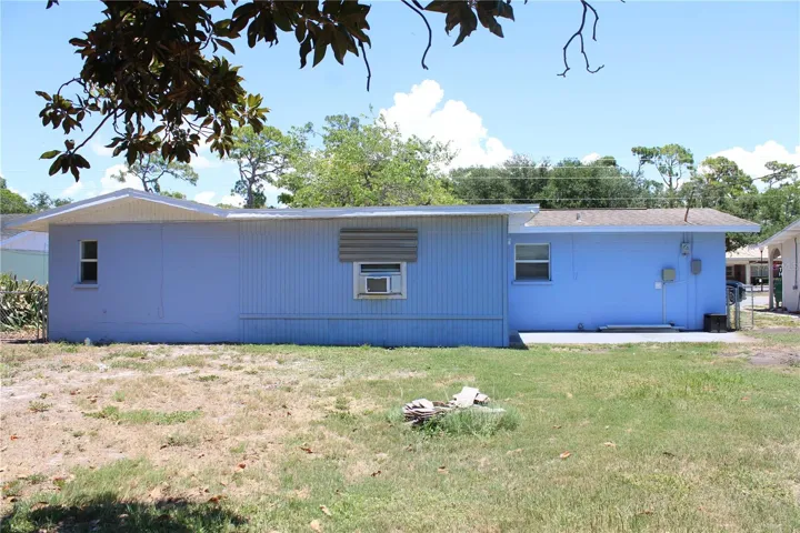 Rear of house
