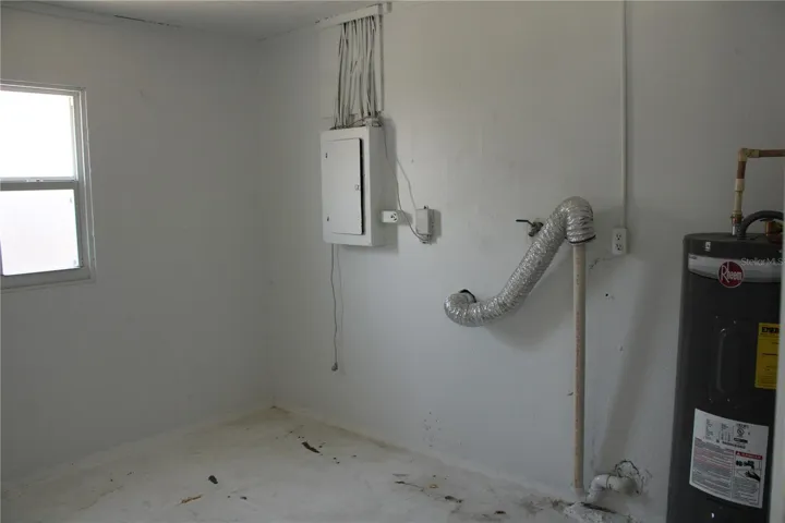 Inside utility room