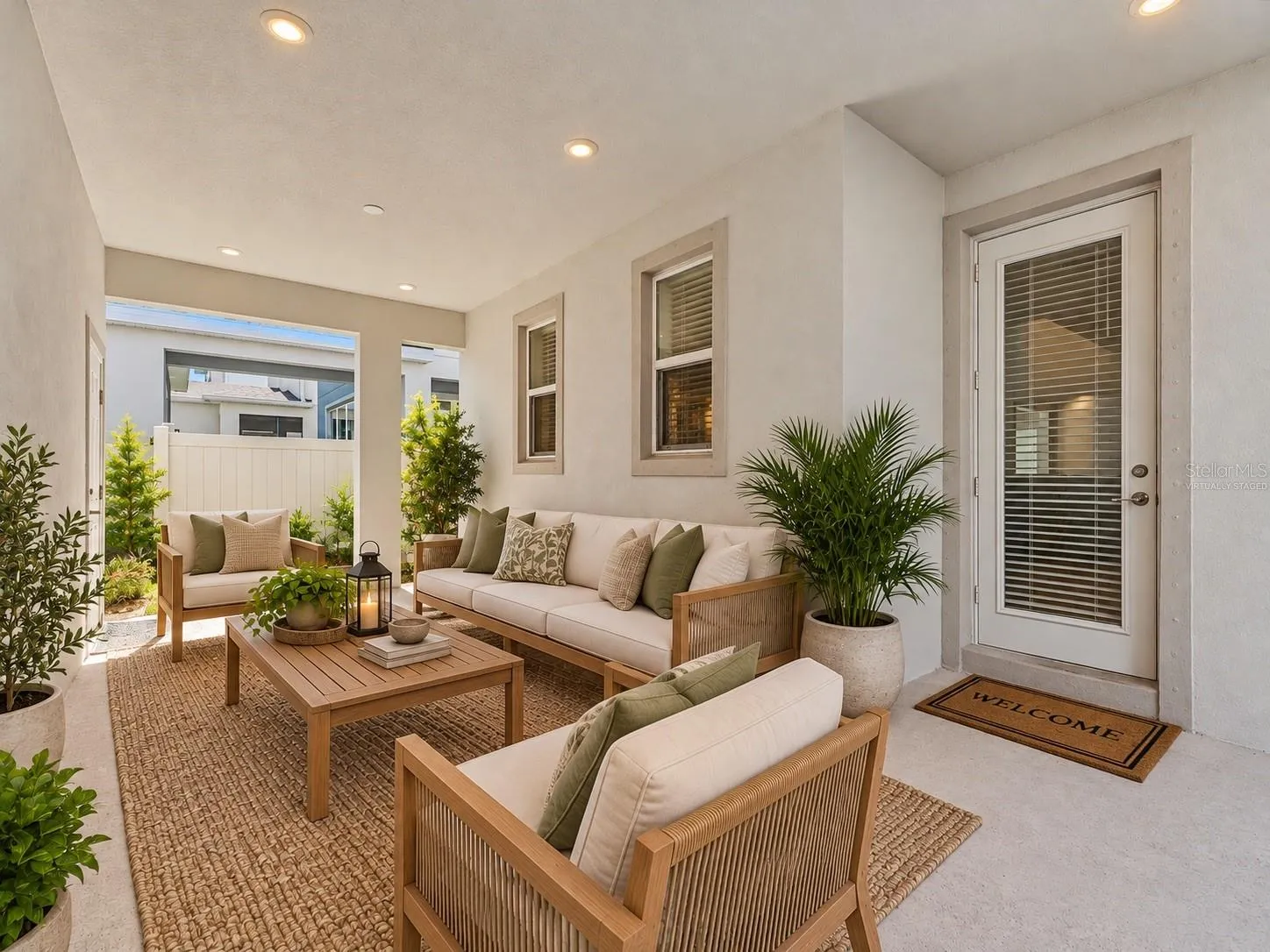 virtually staged patio